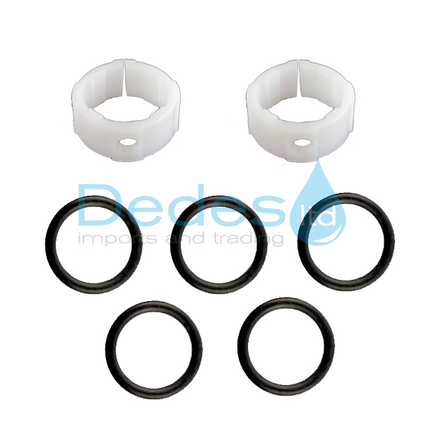 ΦΩΤΟΓΡΑΦΙΑ 2 ΑΝΤΑΛΛΑΚΤΙΚΟ ΚΙΤ ΜΕ 5 O-RING & 2 ΔΑΚΤΥΛΙΟΙ ΛΕΥΚΟΙ ΚΟΜΜ.ΠΛΑΣΤΙΚΟΙ ΓΙΑ ΡΟΥΞΟΥΝΙΑ ZUMBA