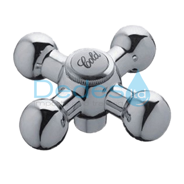 ΠΟΜΟΛΟ Β/Τ ΧΡΩΜΕ ΣΤΑΥΡΟΣ ΜΠΑΤΑΡΙΩΝ RETRO ΜΕΤΑΛΛΙΚΟ Φ8 Χ Ζ20 HOT ή COLD ΧΩΡΙΣ ΚΑΜΠΑΝΑ