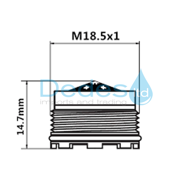 ΦΩΤΟΓΡΑΦΙΑ 2 ΦΙΛΤΡΑΚΙ ΑΕΡΑΤΟ ΚΡΥΦΟ ΠΛΑΣΤΙΚΟ ΑΡΣΕΝΙΚΟ Μ18,5x1 MINIMAL 86M08800 5.2L/MIN ΙΤΑΛΙΑΣ