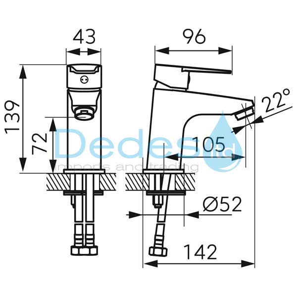 ΦΩΤΟΓΡΑΦΙΑ 2 ΜΠΑΤΑΡΙΑ ΝΙΠΤΗΡΟΣ RITTO ΜΙΞΕΩΣ Β/Τ ΧΡΩΜΕ FERRO BTR2 ΜΕ ΣΠΙΡΑΛ 1/2", ΣΤΗΡΙΓΜΑ, & ΠΑΤΗΤΗ ΒΑΛΒΙΔΑ