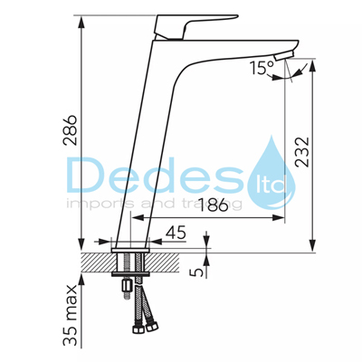 ΦΩΤΟΓΡΑΦΙΑ 2 ΜΠΑΤΑΡΙΑ ΝΙΠΤΗΡΟΣ ΜΙΞΕΩΣ SUPER ΜΑΥΡΗ MATT FERRO VITTO VERDELINE BVI2LVLBL Φ25 ΜΕ ΣΠΙΡΑΛ & ΣΤΗΡΙΓΜΑ