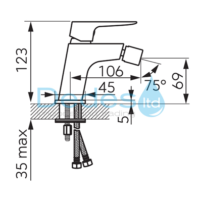 ΦΩΤΟΓΡΑΦΙΑ 2 ΜΠΑΤΑΡΙΑ ΜΠΙΝΤΕ ΜΙΞΕΩΣ Β/Τ ΜΑΥΡΗ FERRO VITTO VERDELINE BLACK BVI6VLBL ΜΕ ΣΠΙΡΑΛ, & ΣΤΗΡΙΓΜΑ