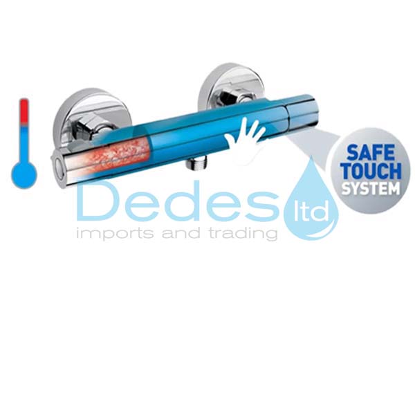 ΦΩΤΟΓΡΑΦΙΑ 2 ΜΠΑΤΑΡΙΑ ΝΤΟΥΖΙΕΡΑΣ ΘΕΡΜΟΣΤΑΤΙΚΗ ΜΙΞΕΩΣ TRM7 MINIMAL FERRO ΧΡΩΜΕ TRINITY 1/2" ΠΑΡΟΧΗ ΧΩΡΙΣ ΡΟΥΞΟΥΝΙ