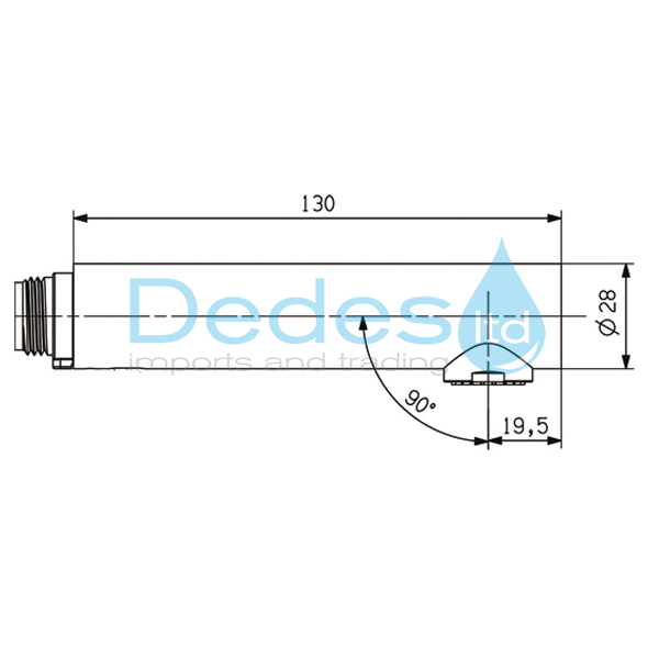 ΦΩΤΟΓΡΑΦΙΑ 2 ΤΗΛΕΦΩΝΟ ΚΟΥΖΙΝΑΣ ΧΡΩΜΕ ΜΟΝΗΣ ΡΟΗΣ 90° ΚΥΛΙΝΔΡΙΚΟ Φ28 Χ L130 ΜΕ ΦΙΛΤΡΑΚΙ 22Χ1 ΘΗΛ. ΑΠΟ ABS ΙΤΑΛΙΑΣ