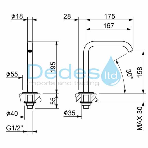 ΦΩΤΟΓΡΑΦΙΑ 2 ΡΟΥΞΟΥΝΙ ΠΑΓΚΟΥ Φ18 MCM 901603 Β/Τ ΧΡΩΜΕ ΣΤΑΘΕΡΟ H159 - L175 1/2" ΑΡΣΕΝ. Φ55 ΟΡΕΙΧΑΛΚΙΝΟ ΓΙΑ ΠΕΝΤΑΛ