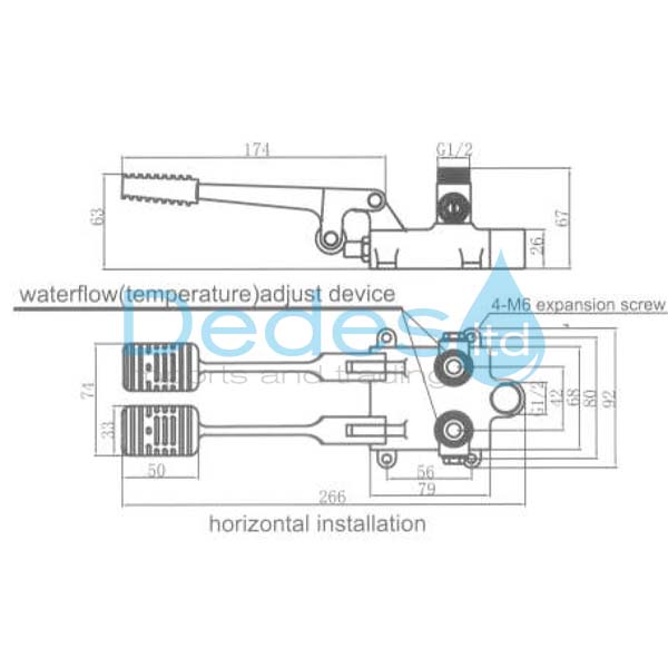 ΦΩΤΟΓΡΑΦΙΑ 2 ΠΕΝΤΑΛ ΧΡΩΜΕ ΔΑΠΕΔOY ΜΙΞΕΩΣ ME ΔΙΠΛΟ ΠΑΤΗΜΑ PEDAL0DUO ΖΕΣΤΟ-ΚΡΥΟ 1/2" ΑΡΣΕΝ. ΜΗΧ.ΕΜΒΟΛΟ & ΑΝΤΙΕΠ/ΦΑ