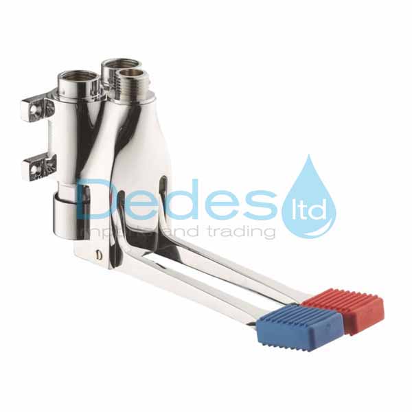 ΦΩΤΟΓΡΑΦΙΑ 3 ΠΕΝΤΑΛ ΧΡΩΜΕ Ν.9010 MCM ΔΙΠΛΟ ΠΑΤΗΜΑ ΖΕΣΤΟ-ΚΡΥΟ 1/2" ΜΕ ΒΑΛΒ. ΑΝΤ/ΦΗΣ ΔΑΠΕΔΟΥ-ΤΟΙΧΟΥ ΓΥΑΛΙΣ. ΙΤΑΛΙΑΣ