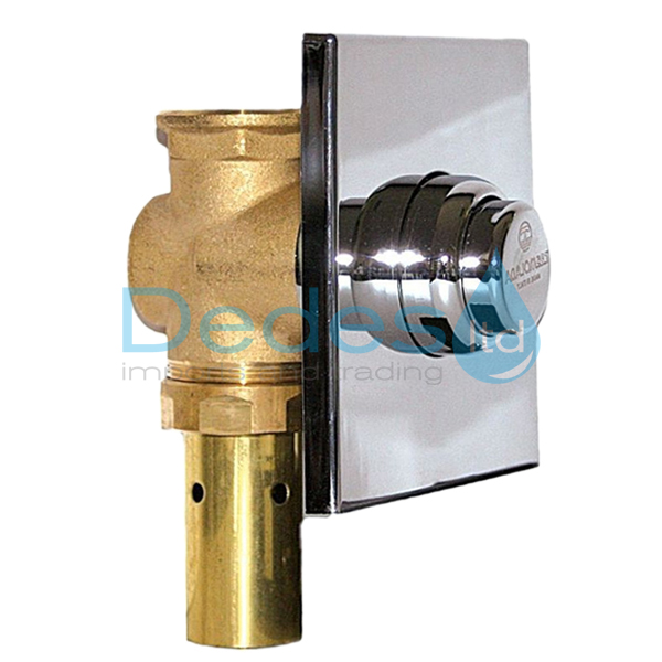 ΝΤΑΛ-ΦΛΟΥΣΟΜΕΤΡΟ ΕΝΤΟΙΧΙΣΜΟΥ 1" ΙΤΑΛΙΑΣ TREMOLADA ΧΡΩΜΕ Νο471-A ΜΕ ΟΥΡΑ & ΡΟΖΕΤΑ 11x11 ΤΕΤΡΑΓΩΝΗ ABS