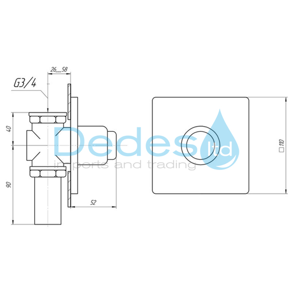 ΦΩΤΟΓΡΑΦΙΑ 3 ΝΤΑΛ-ΦΛΟΥΣΟΜΕΤΡΟ ΕΝΤΟΙΧΙΣΜΟΥ 1" ΙΤΑΛΙΑΣ TREMOLADA ΧΡΩΜΕ Νο471-A ΜΕ ΟΥΡΑ & ΡΟΖΕΤΑ 11x11 ΤΕΤΡΑΓΩΝΗ ABS