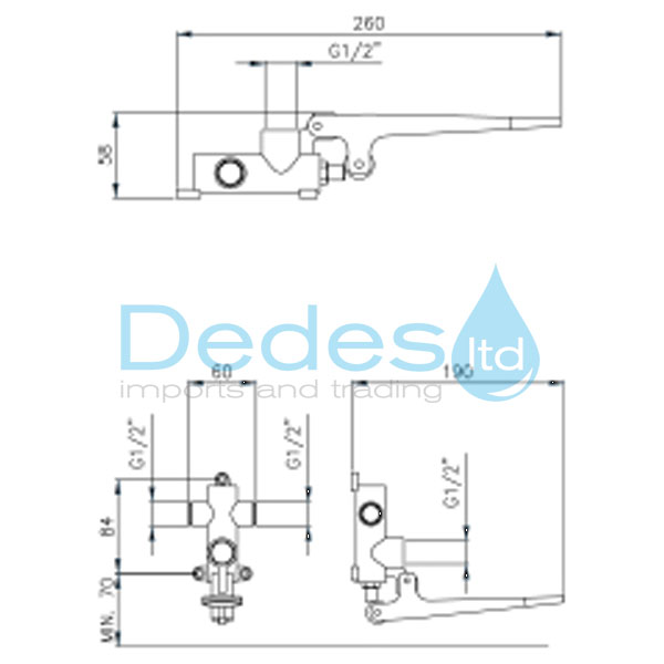 ΦΩΤΟΓΡΑΦΙΑ 2 ΠΕΝΤΑΛ ΧΡΩΜΕ Ν.9011 MCM ΜΟΝΟ ΠΑΤΗΜΑ ΖΕΣΤΟ-ΚΡΥΟ 1/2" ΜΕ ΒΑΛΒ. ΑΝΤ/ΦΗΣ ΔΑΠΕΔΟΥ-ΤΟΙΧΟΥ ΓΥΑΛΙΣ. ΙΤΑΛΙΑΣ
