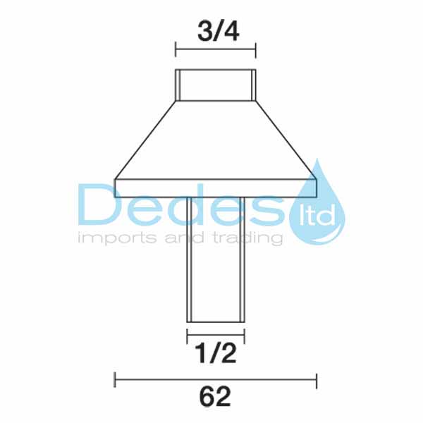 ΦΩΤΟΓΡΑΦΙΑ 2 ΒΑΣΗ ΜΕΤΑΛ. ΠΑΓΚΟΥ ΧΡΩΜΕ Η30 ΜΑΣΙΦ Φ61 3/4" ΑΡΣ.-Φ18x1/2" ΑΡΣ. ΓΙΑ ΡΟΥΞΟΥΝΙ ΠΕΡΙΣΤ/ΜΕΝΟ ΠΟΔΟΒΑΛΒΙΔΑΣ