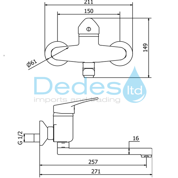 ΦΩΤΟΓΡΑΦΙΑ 2 ΜΠΑΤΑΡΙΑ ΤΟΙΧΟΥ Β/Τ ΜΙΞΕΩΣ ΧΡΩΜΕ KRISTAL Φ40 ΙΤΑΛΙΑΣ KR505 WTS ΜΕ 'F' ΡΟΥΞΟΥΝΙ & ΕΚΚΕΝΤΡΑ ΠΛΗΡΗΣ