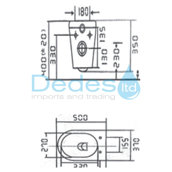 ΦΩΤΟΓΡΑΦΙΑ 2 ΛΕΚΑΝΗ ΚΡΕΜΑΣΤΗ W/C REME L-500 RIMLESS CLEAN ΜΑΖΙ ΜΕ ΚΑΛΥΜΜΑ SOFT-CLOSE & QUICK RELEASE ΣΕ ΚΟΥΤΙ