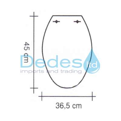 ΦΩΤΟΓΡΑΦΙΑ 2 ΚΑΛΥΜΜΑ ΛΕΚΑΝΗΣ W/C IMPERIAL Β/Τ ΛΕΥΚΟ 45cm x 36,5cm DUROPLAST PLASTICA ΣΕ ΚΟΥΤΙ