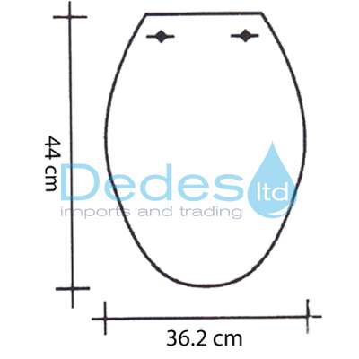 ΦΩΤΟΓΡΑΦΙΑ 2 ΚΑΛΥΜΜΑ ΠΛΑΣΤΙΚΟ W/C ELITE ΛΕΥΚΟ 460-435 x 362-370 ΙΤΑΛΙΑΣ