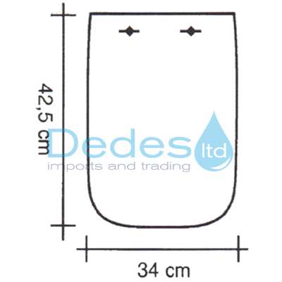 ΦΩΤΟΓΡΑΦΙΑ 2 ΚΑΛΥΜΜΑ ΛΕΚΑΝΗΣ W/C PELLA Β/Τ ΛΕΥΚΟ ΤΕΤΡΑΓΩΝΟ 42,5x34cm DUROPLAST PLASTICA ΣΕ ΚΟΥΤΙ