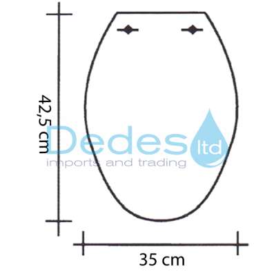ΦΩΤΟΓΡΑΦΙΑ 2 ΚΑΛΥΜΜΑ ΛΕΚΑΝΗΣ W/C ΟΛΥΜΠΟΣ Β/Τ ΛΕΥΚΟ DUROPLAST 39 - 42,5 cm x 35cm PLASTICA ΣΕ ΚΟΥΤΙ