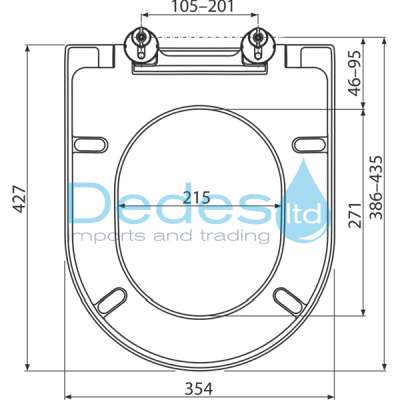 ΦΩΤΟΓΡΑΦΙΑ 2 ΚΑΛΥΜΜΑ SOFTCLOSE ΛΕΥΚΟ W/C Β/Τ A674S ALCAPLAST DUROPLAST 427x354  ΑΝΤΙΒΑΚΤ/KO CLICK SYSTEM