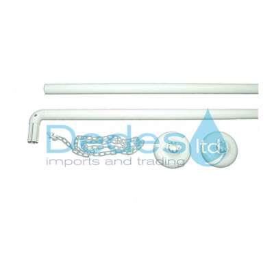 ΒΡΑΧΙΟΝΑΣ ΛΕΥΚΟΣ ΓΩΝΙΑ Φ20 1175-ΝΗ 175x080 DROPS ΜΕΓΑΛΟΣ ΗΛΕΚΤΡΟΣΤΑΤΙΚΗΣ ΒΑΦΗΣ ΜΕ ΣΤΗΡΙΓΜΑ & ΣΤΡΙΦ.