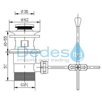 ΦΩΤΟΓΡΑΦΙΑ 2 ΒΑΛΒΙΔΑ ΝΙΠΤΗΡΟΣ ΑΥΤΟΜΑΤΗ ΠΛΑΣΤΙΚΗ 1.1/4" ΜΕ ΥΠΕΡΧΕΙΛΙΣΗ ΚΟΜΠΛΕ ΜΕ ΒΕΡΓΑ & ΤΑΠΑ Φ38 ΣΕ ΚΟΥΤΙ