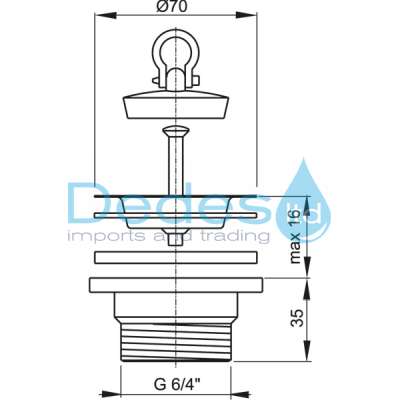 ΦΩΤΟΓΡΑΦΙΑ 2 ΒΑΛΒΙΔΑ ΝΕΡΟΧΥΤH ΠΛΑΣΤΙΚΗ B/T A33 ALCAPLAST 1.1/2"xΦ70 ΧΡΩΜΕ ΣΧΑΡΑΚΙ INOX & ΤΑΠΑ ΕΛΑΣΤΙΚΗ