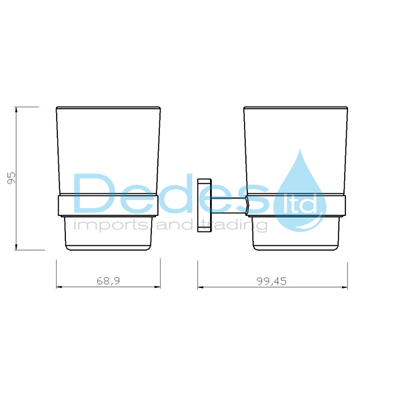 ΦΩΤΟΓΡΑΦΙΑ 2 ΠΟΤΗΡΟΘΗΚΗ ΜΟΝΗ ΤΟΙΧΟΥ Β/Τ ΜΑΥΡΗ MATT ΜΕ ΓΥΑΛΙ FERRO ΟΡΕΙΧΑΛΚΙΝΗ ΣΕΙΡΑ GRETA ΣΕ ΚΟΥΤΙ-BLISTER