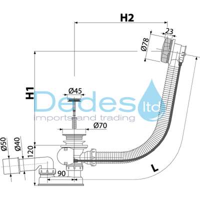ΦΩΤΟΓΡΑΦΙΑ 2 ΒΑΛΒΙΔΑ ΛΟΥΤΡΟΥ Β/Τ ΑΥΤΟΜΑΤΗ BRONZE ΙΤΑΛΙΑΣ ΝΤΙΖΑΣ ΠΛΑΣΤΙΚΗ 1.1/2" ΧΩΡΙΣ PVC ΚΟΥΡΜΠΑ & ΡΑΚΟΡ