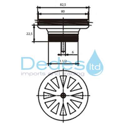 ΦΩΤΟΓΡΑΦΙΑ 2 ΒΑΛΒΙΔΑ ΝΤΟΥΖΙΕΡΑΣ ΟΡΕΙΧΑΛΚΙΝΗ 1.1/2"xΦ80 ΕΠΙΠΕΔΗ ΣΧΑΡΑ ΧΡΩΜΕ & Φ40 PVC ΓΩΝΙΑ ΜΕ ΟΡΕΙΧ/ΚΙΝΟ ΠΑΞΙΜΑΔΙ