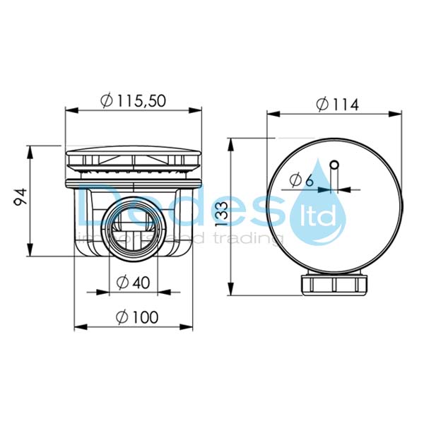 ΦΩΤΟΓΡΑΦΙΑ 2 ΒΑΛΒΙΔΑ-ΣΙΦΩΝ ΠΛΑΣΤΙΚΗ ΙΤΑΛΙΑΣ ΓΙΑ Φ90 ΝΤΟΥΖΙΕΡΑ L113 94-80 Φ100x116 ΧΡΩΜΕ & ΕΞΟΔΟ Φ40 ΣΥΣΦΙΞΗ