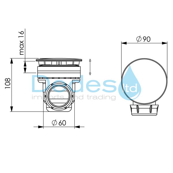 ΦΩΤΟΓΡΑΦΙΑ 2 ΒΑΛΒΙΔΑ-ΣΙΦΩΝ ΠΛΑΣΤΙΚΗ ΓΙΑ Φ60 ΝΤΟΥΖΙΕΡΑ L65 x Φ40 x Φ48 ΙΤΑΛΙΑΣ ΜΕ Φ90 ABS ΧΡΩΜΕ ΚΑΛΥΜΜΑ & ΥΠΕΡΧ/ΣΗ