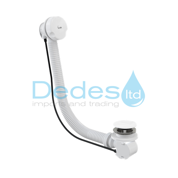 ΒΑΛΒΙΔΑ ΛΟΥΤΡΟΥ ΠΛΑΣΤΙΚΗ ΑΥΤΟΜΑΤΗ ΝΤΙΖΑΣ 1.1/2" ΛΕΥΚΗ A51BM ALCAPLAST ΠΟΜΟΛΟ ΣΤΡΟΓΓ. & ΣΙΦΩΝ Φ40-50