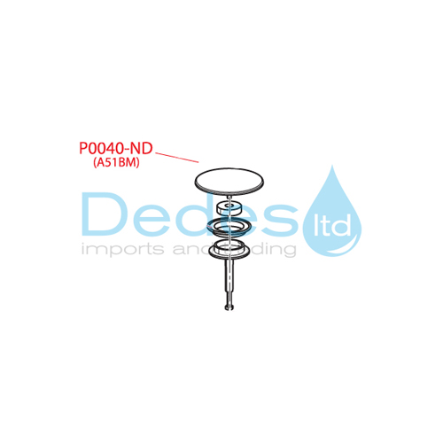 ΤΑΠΑ ΣΤΡΟΓΓΥΛΗ ΛΕΥΚΗ P0040-ND ALCAPLAST ΜΕΤΑΛΛΙΚΗ ΓΙΑ ΒΑΛΒΙΔΑ ΛΟΥΤΡΟΥ A51BM ΑΥΤΟΜΑΤΗ ΝΤΙΖΑΣ