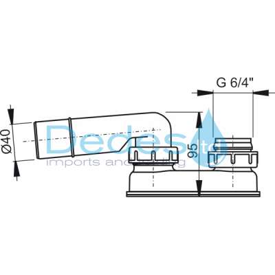 ΦΩΤΟΓΡΑΦΙΑ 2 ΣΙΦΩΝ ΧΑΜΗΛΟΥ ΤΥΠΟΥ A53 ALCAPLAST 1.1/2"xΦ40 ΕΞΟΔΟ ΠΕΡΙΣΤΡΕΦΟΜΕΝΗ ΑΠΟ ΠΟΛΥΠΡΟΠΥΛΕΝΙΟ