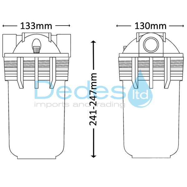 ΦΩΤΟΓΡΑΦΙΑ 2 ΦΙΛΤΡΟ ΝΕΡΟΥ ΜΕΣΑΙΟ 3/4" JUNIOR ΣΥΣΚΕΥΗ 3P ATLAS 7" AFO SX TS ΙΤΑΛΙΑΣ ΜΕ ΔΙΑΦΑΝΟ ΠΟΤΗΡΙ ΜΠΛΕ ΚΕΦΑΛΗ