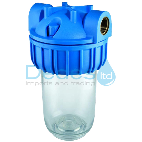 ΦΙΛΤΡΟ ΝΕΡΟΥ ΜΕΣΑΙΟ 1" JUNIOR ΣΥΣΚΕΥΗ 3P ATLAS 7" BFO SX TS ΙΤΑΛΙΑΣ ΜΕ ΔΙΑΦΑΝΟ ΠΟΤΗΡΙ ΜΠΛΕ ΚΕΦΑΛΗ