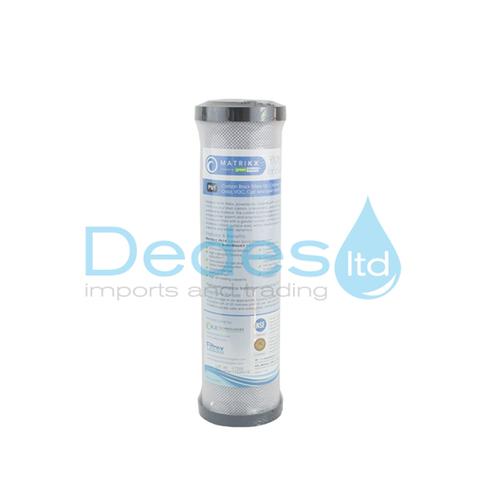 ΦΥΣΙΓΓΑ ΕΝΘΕΤΟ ΑΝΤΑΛ/ΚΤΙΚΟ CARBON BLOCK MATRIKX ΡΒ1 GREY 0,5μm.170lt/h ΓΙΑ ΦΙΛΤΡΑ ΑΝΩ & ΚΑΤΩ ΠΑΓΚΟΥ