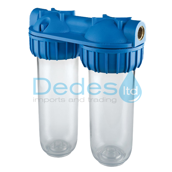 ΦΙΛΤΡΟ ΝΕΡΟΥ ΔΙΠΛΟ 3/4" ΜΕΓΑΛΟ SENIOR ΣΥΣΚΕΥΗ 3P ATLAS 10" AFO SX ΤS ΜΕ ΔΙΑΦΑΝΟ ΠΟΤΗΡΙ & ΜΠΛΕ ΚΕΦΑΛΗ