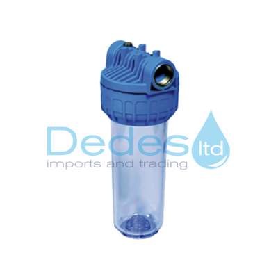 ΦΙΛΤΡΟ ΝΕΡΟΥ ΣΥΣΚΕΥΗ ΜΕΓΑΛΗ 10" ΙΤΑΛΙΑΣ 3Ρ SENIOR 1" ΣΠΕΙΡΩΜΑ 3τεμ. AQUA PURE ΜΕ ΔΙΑΦΑΝΟ ΠΟΤΗΡΙ