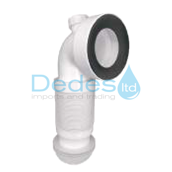 ΓΩΝΙΑ ΛΕΥΚΗ PVC Φ80-110 ΣΠΙΡΑΛΩΤΗ Φ96-123 ΜΕ ΑΝΑΜΟΝΗ 1.1/2" L590mm ΓΙΑ ΤΟΠΘΕΤ. ΠΙΣΩ ΑΠΟ ΛΕΚΑΝΕΣ WC