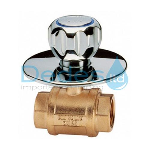 ΒΑΝΑ ΣΦΑΙΡΙΚΗ ΕΝΤΟΙΧΙΣΜΟΥ Cim26 1/2" FULL Β/Τ ΟΡΕΙΧ/ΝΗ ΜΕ ΜΕΓΑΛΗ ΡΟΖΕΤΑ+ΠΟΜΟΛΟ ΣΤΡΟΓΓΥΛΟ ΧΡΩΜΕ