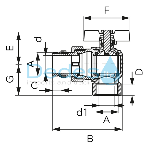 ΦΩΤΟΓΡΑΦΙΑ 2 ΔΙΑΚΟΠΤΗΣ ΣΦΑΙΡΙΚΟΣ Β/Τ ΓΩΝΙΑ 1" ΜΕ ΡΑΚΟΡ FERRO PN30 ΧΡΩΜΕ F-POWER ΑΡΣΕΝΙΚΟ ΘΗΛΥΚΟ ΜΕ ΠΕΤΑΛΟΥΔΑ
