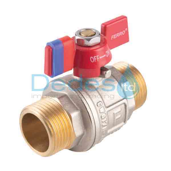 ΔΙΑΚΟΠΤΗΣ ΣΦΑΙΡΙΚΟΣ Β/Τ 3/4" FERRO DN20 ΧΡΩΜΕ F-POWER PN30 FULL ΔΙΕΛΕΥΣΗΣ ΑΡΣ. ΑΡΣ. ΜΕ ΠΕΤΑΛΟΥΔΑ