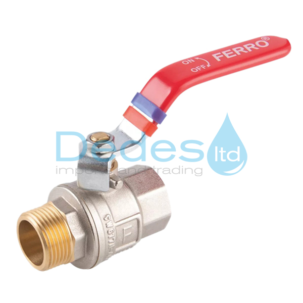 ΔΙΑΚΟΠΤΗΣ ΣΦΑΙΡΙΚΟΣ ΑΡΣ. ΘΗΛ. Β/Τ 3/4" FERRO DN20 ΧΡΩΜΕ F-POWER PN30 FULL ΔΙΕΛΕΥΣΗΣ ΜΕ ΛΑΒΗ ΑΤΣΑΛΙΝΗ