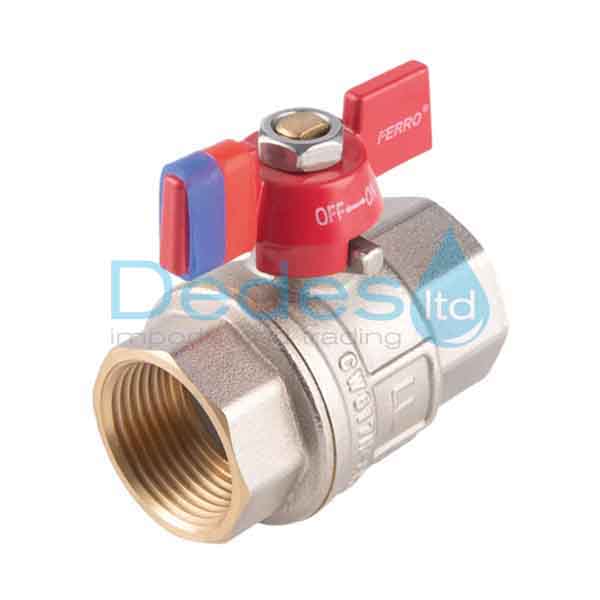 ΔΙΑΚΟΠΤΗΣ ΣΦΑΙΡΙΚΟΣ Β/Τ 1" ΘΗΛ. ΘΗΛ. FERRO DN25 ΧΡΩΜΕ F-POWER PN30 FULL ΔΙΕΛΕΥΣΗΣ ΠΕΤΑΛΟΥΔΑ ΛΑΒΗ