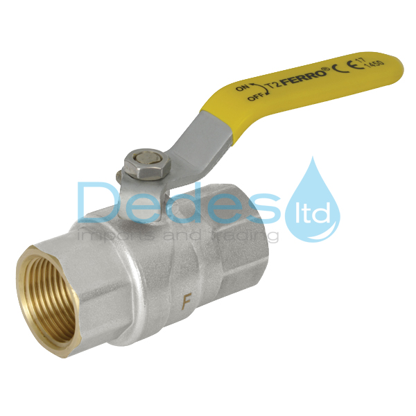 ΔΙΑΚΟΠΤΗΣ ΣΦΑΙΡΙΚΟΣ ΑΕΡΙΟΥ Β/Τ 1/2" DN15 KGN1 ΟΡΕΙΧ. CW617N GAS ΜΕ ΛΑΒΗ ΑΤΣΑΛΙΝΗ -20°C +60°C 0.5 MPa