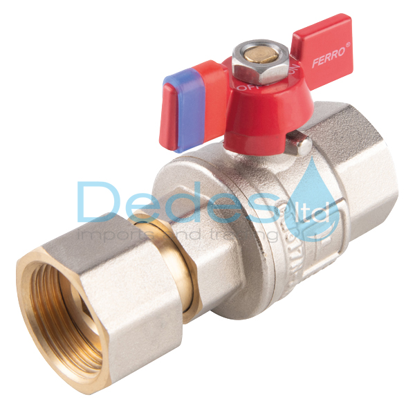 ΔΙΑΚΟΠΤΗΣ ΣΦΑΙΡΙΚΟΣ 1/2" FERRO PN16 ΧΡΩΜΕ ΜΕ ΡΑΚΟΡ ΤΡΕΛΟ ΘΗΛ. 1/2" ΓΙΑ ΑΕΡΙΟ & ΠΕΤΑΛΟΥΔΑ ΑΛΟΥΜΙΝΙΟΥ