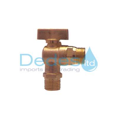 ΔΙΑΚΟΠΤΑΚΙ ΣΦΑΙΡΙΚΟ ΓΩΝΙΑ Β/Τ 1/2"x1/2" BRONZE 06-1055/BS ΧΩΡΙΣ ΡΟΖΕΤΑ ΣΕ BLISTER