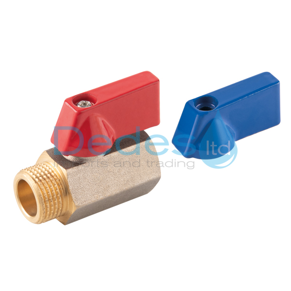 ΔΙΑΚΟΠΤΑΚΙ ΜΙΝΙ 1/2" ΑΡΣEN. ΘΗΛ. FERRO Β/Τ ΧΡΩΜΕ ΣΩΜΑ PN10 ΣΦΑΙΡ. KRN1 ΜΕ ΚΟΚΚINH & ΜΠΛΕ ΛΑΒΗ ΜΕΤΑΛ.