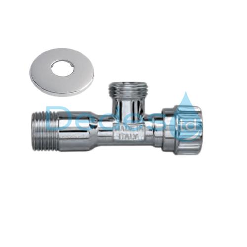 ΔΙΑΚΟΠΤΑΚΙ ΧΡΩΜΕ ΓΩΝΙΑ ΙΤΑΛΙΑΣ 1/2"x1/2" Art.F797 ΜΕ ΠΟΛΥΣΤΡΟΦΟ ΜΗΧΑΝΙΣΜΟ,ΡΟΖΕΤΑ & ΣΤΡΟΓΓΥΛΟ ΠΟΜΟΛΟ