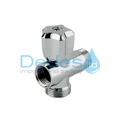 ΣΤΑΥΡΟΣ ΠΛΥΝΤΗΡΙΟΥ ΜΕΤΑΛ. 1/2" ΑΡΣ. ΘΗΛ. ΧΡΩΜΕ ΟΡΕΙΧΑΛ/ΝΟΣ ΓΙΑ ΚΑΝΟΥΛΑ ΠΕΡΙΣΤΡ/ΚΗ ΜΕ ΕΞΟΔΟ 3/4" ΑΡΣ.